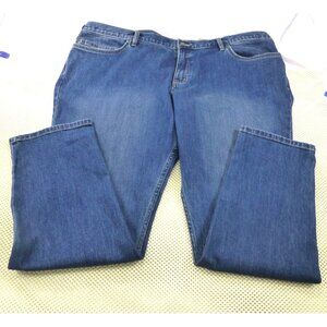 NWT Carhartt Womens Plus Original Fit Straight Leg Blue Denim Jeans 22W Regular